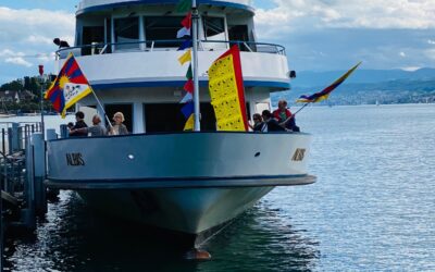 10. September: Ein voller Erfolg: Das Tibet-Schiff der GSTF für TIBET auf dem Zürich-See!